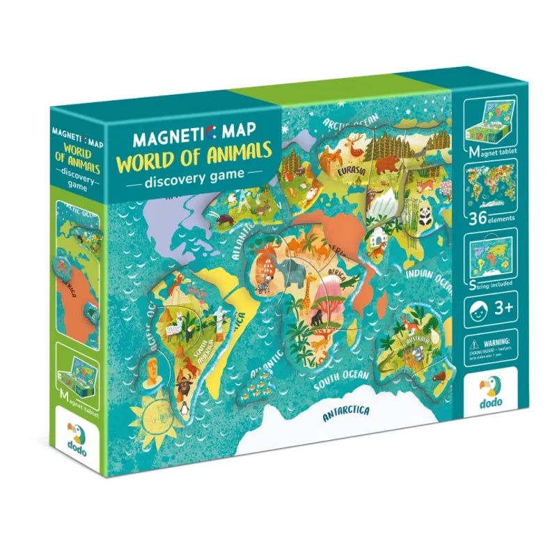Dodo magnetinė dėlionė Pasaulio žemėlapis (36 el) – pagrindinis vaizdas