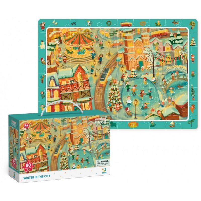Dodo pastabumo dėlionė Žiema mieste (80 det) – vaizdas 6