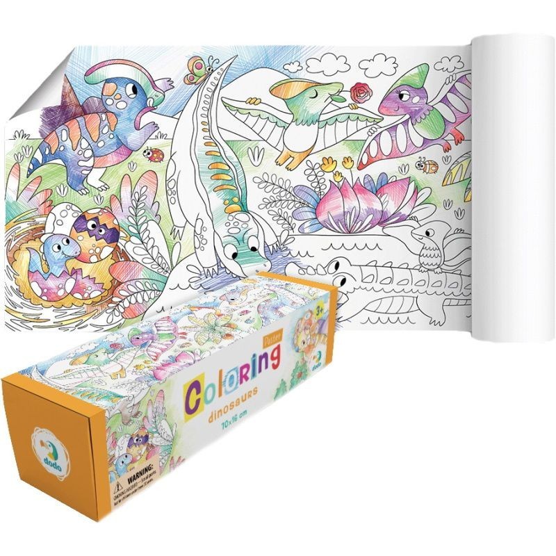 Dodo spalvinimo ritinys Dinozaurai – pagrindinis vaizdas