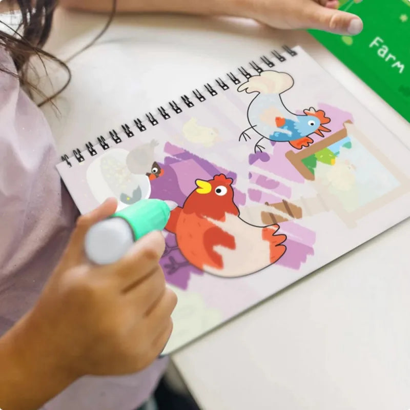 Dodo spalvinimo vandeniu knygutė Ūkis – vaizdas 3