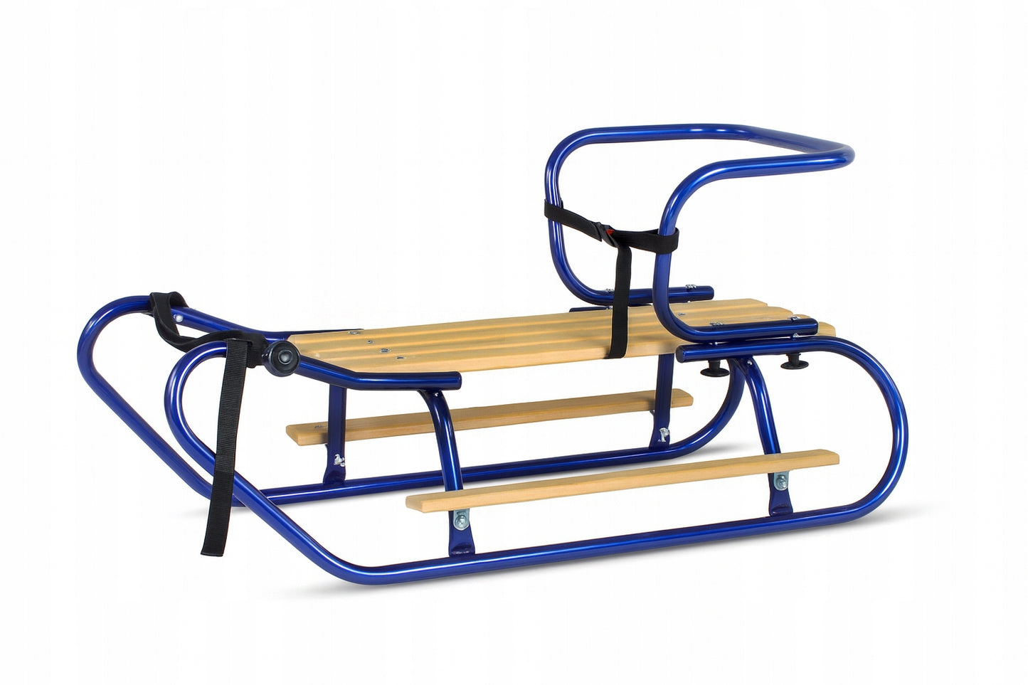 Vaikiškos metalinės rogutės su nugaros ir kojų atramomis – vaizdas 6