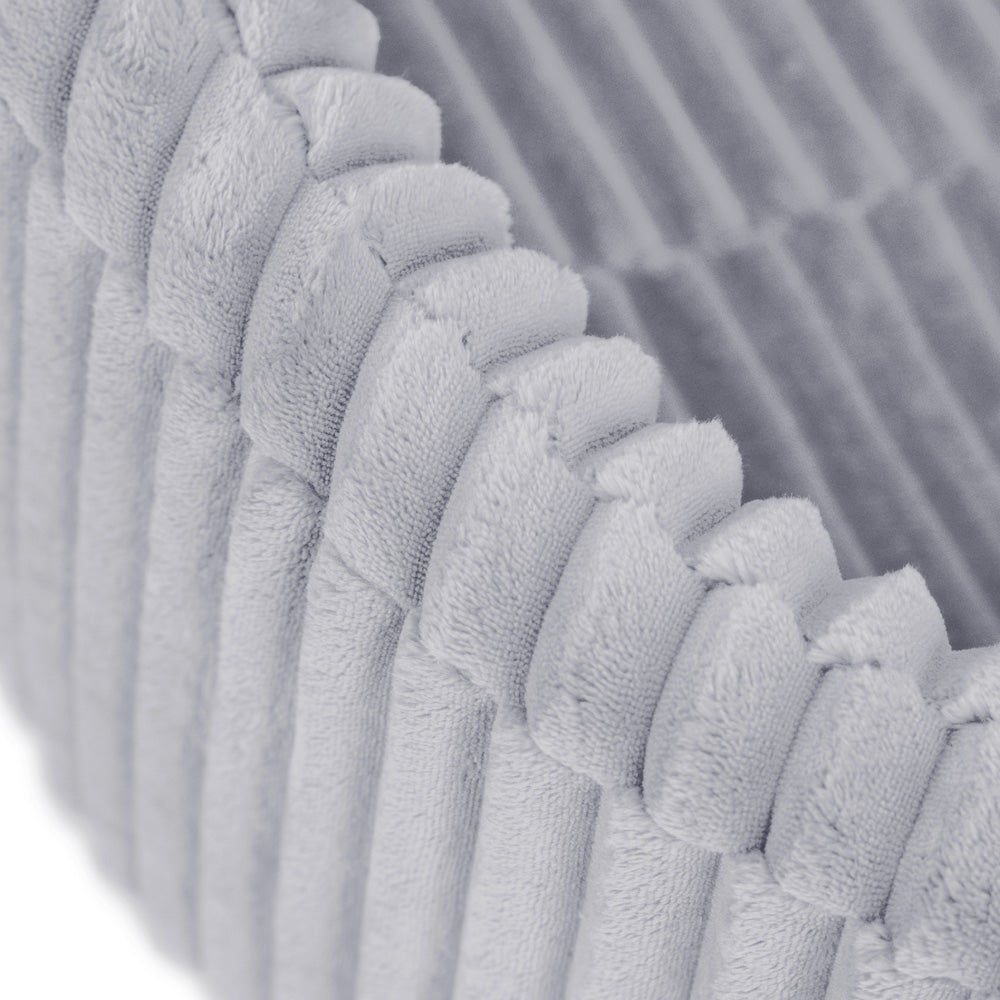 Pilkas pliušinis sausas baseinas su kamuoliukais, bendras vaizdas kambaryje – vaizdas 2