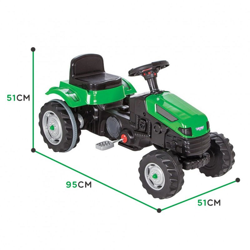 WOOPIE Traktorius su pedalais Farmer GoTrac, tylūs ratai – vaizdas 9