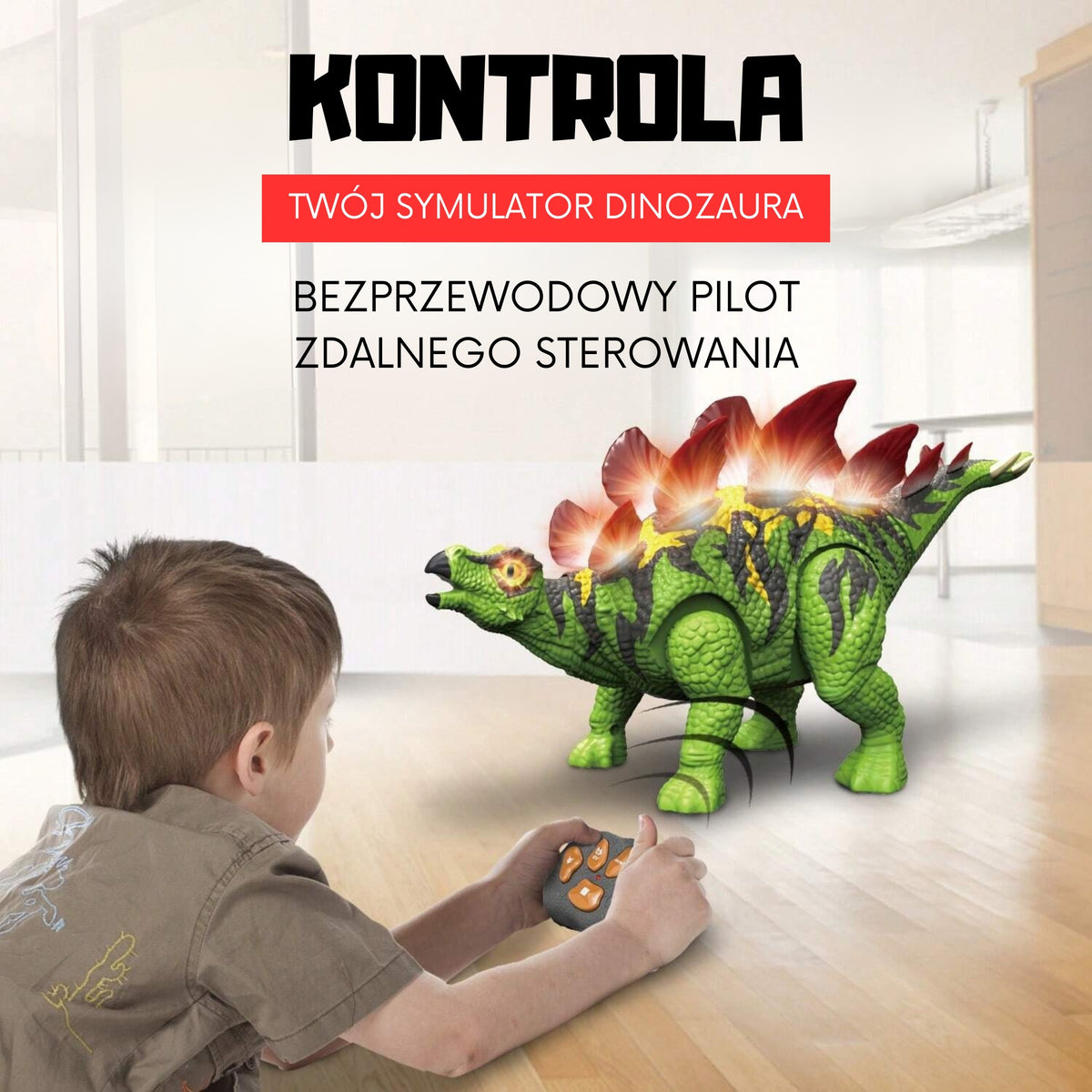 WOOPIE Radijo bangomis valdomas Dinozauras Stegozauras