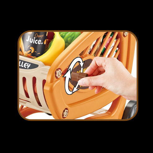 WOOPIE žaislinis pirkinių vežimėlis su 42 priedais – vaizdas 3