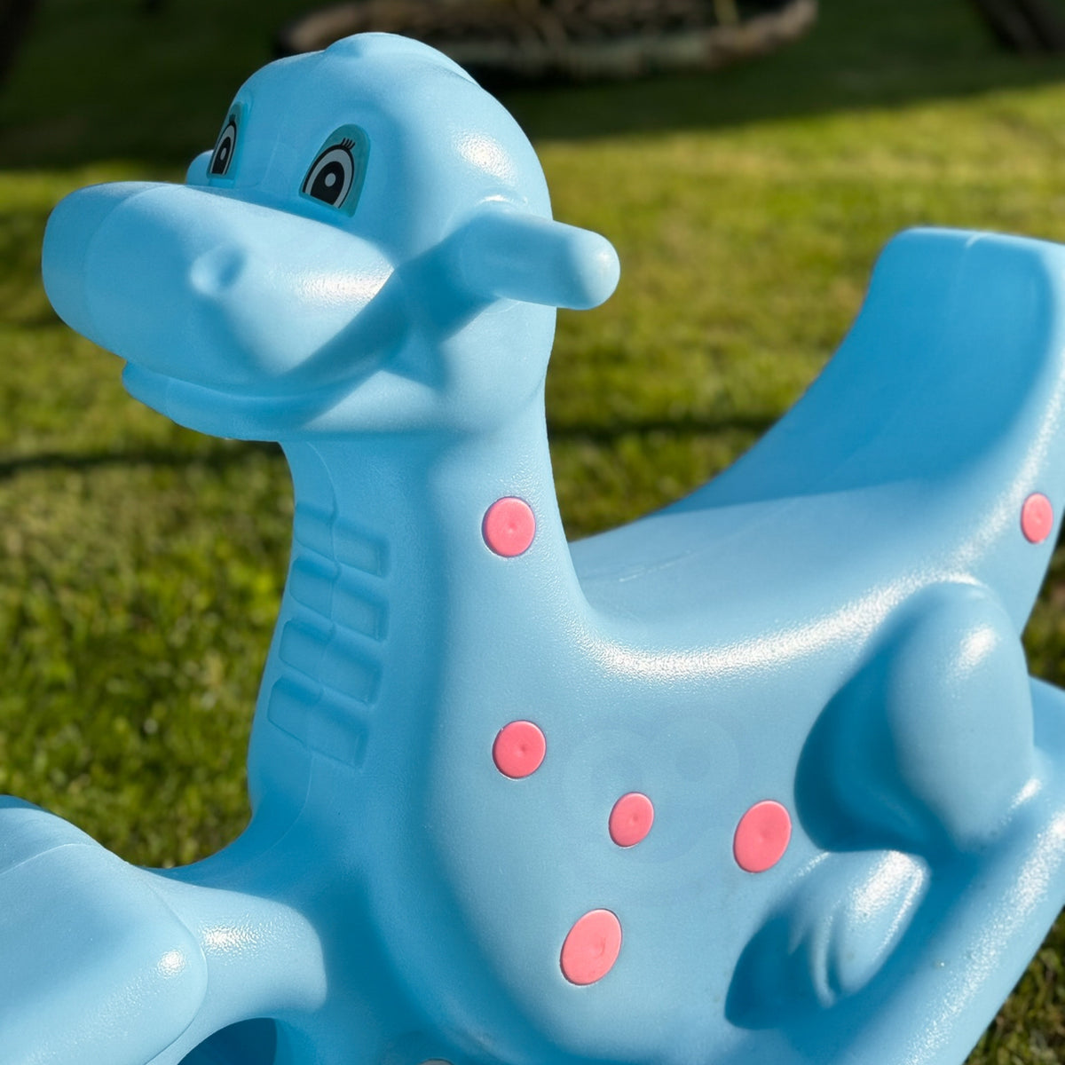 WOOPIE Dino Sūpynės-Balansyras Vaikams, Šviesiai Mėlynos