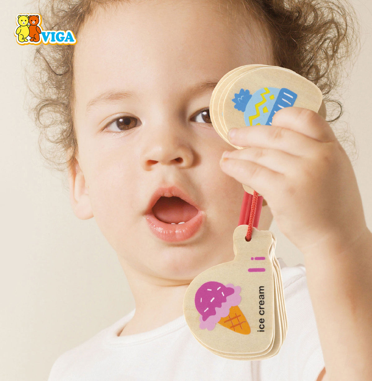 VIGA Medinė Montessori Abėcėlė ir Anglų Kalbos Knygelė