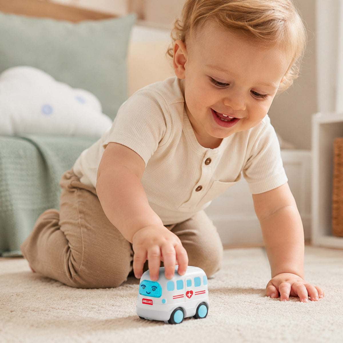 WOOPIE BABY Interaktyvi Greitosios Pagalbos Mašinėlė su Garsu
