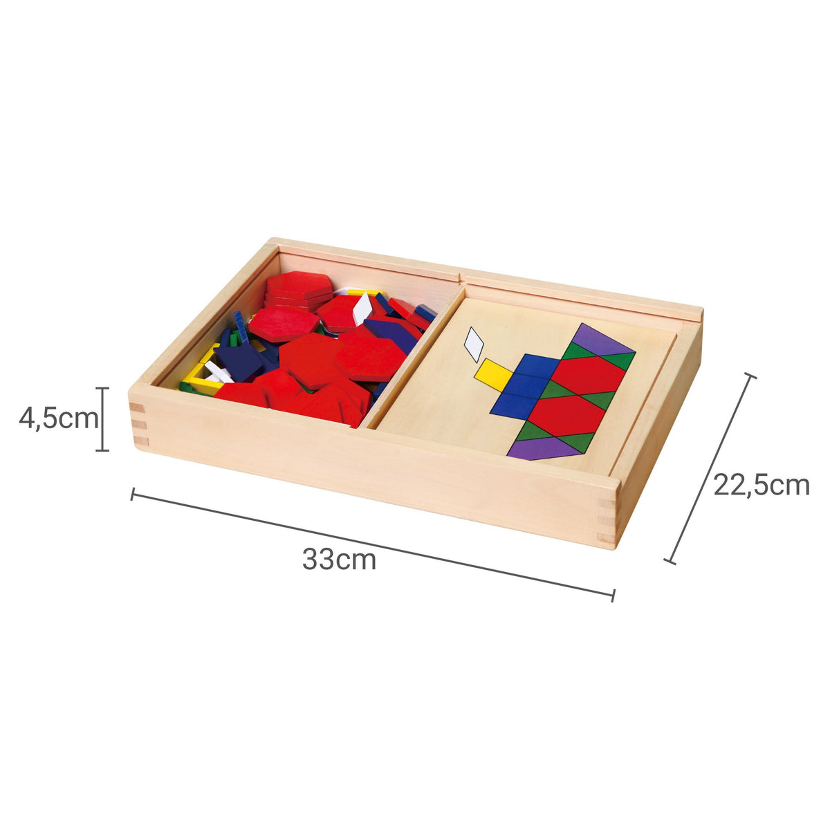 VIGA Medinė Geometrinė Mozaika Dienes Blokai, 148 dalys