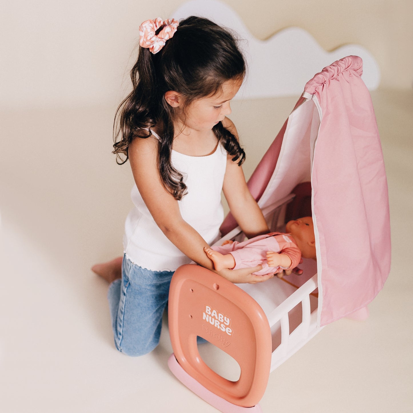 Smoby Baby Nurse Lopšys su baldakimu – vaizdas 6