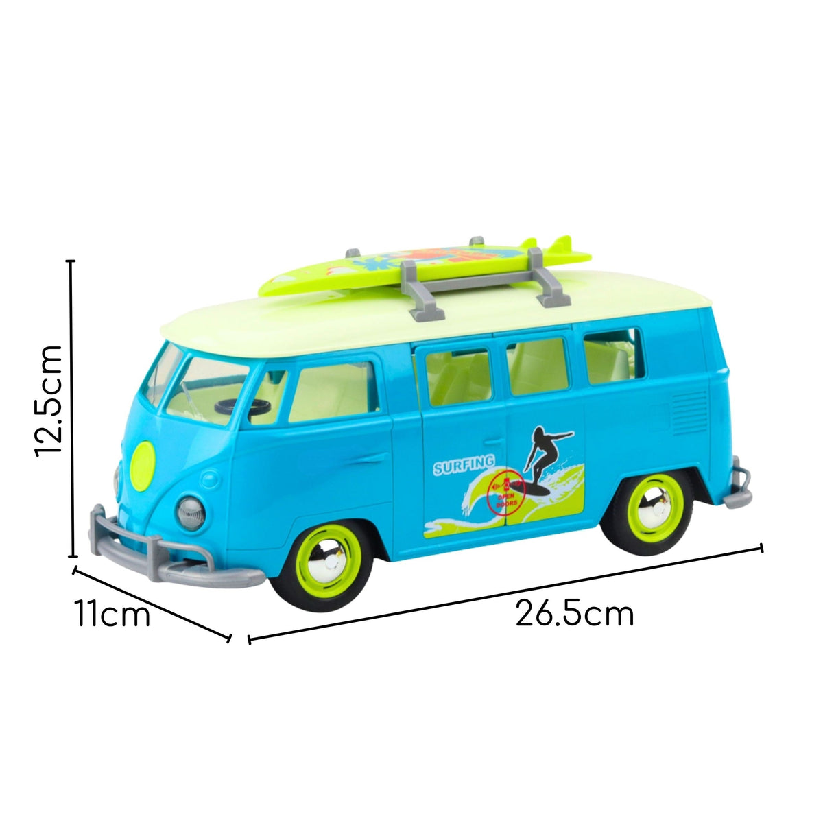WOOPIE Klasikinis Surf autobusiukas su šviesa ir garsu 1:14