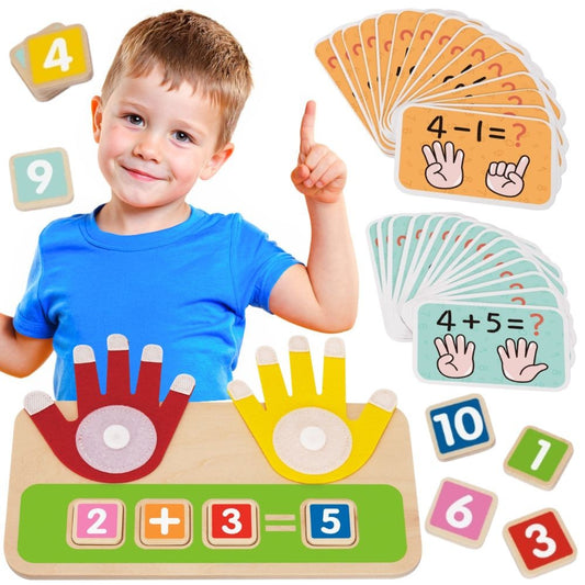 TOOKY TOY Medinis Lavinamasis Žaislas Matematikos Mokymuisi su Pirštais