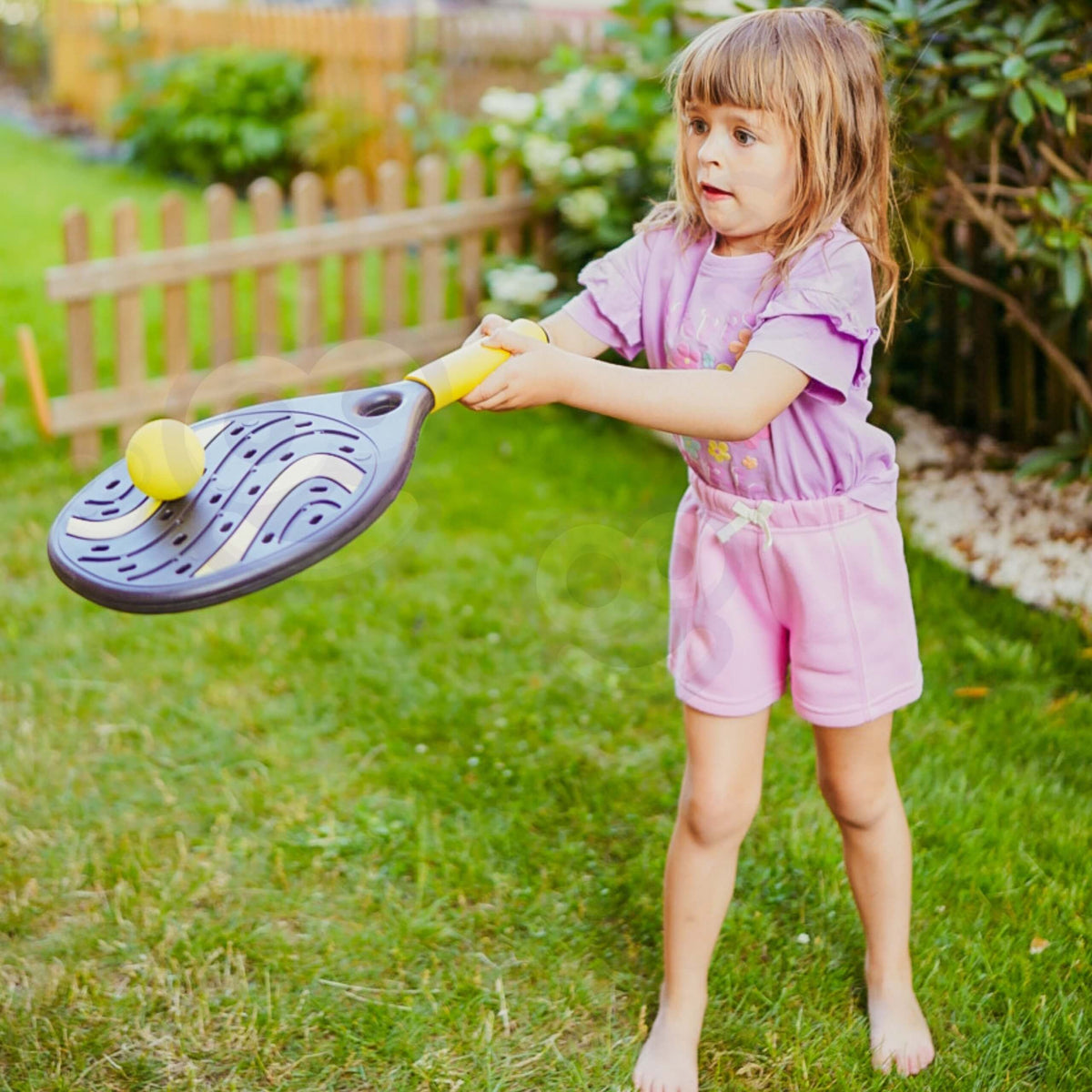WOOPIE Raketės su kamuoliuku ir badmintono lėkšte, pludmarei
