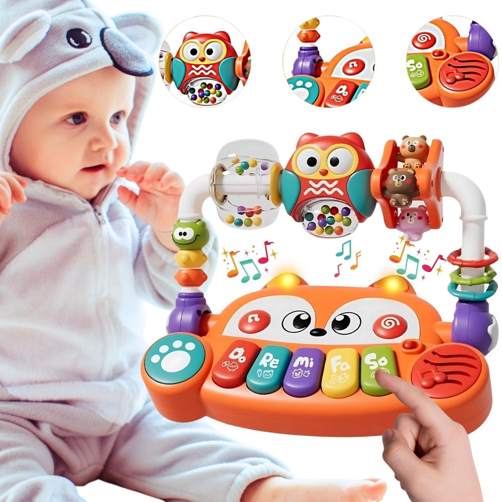 WOOPIE Baby Interaktyvus Lavinamasis Pianinas Lapė su LED Barškučiais