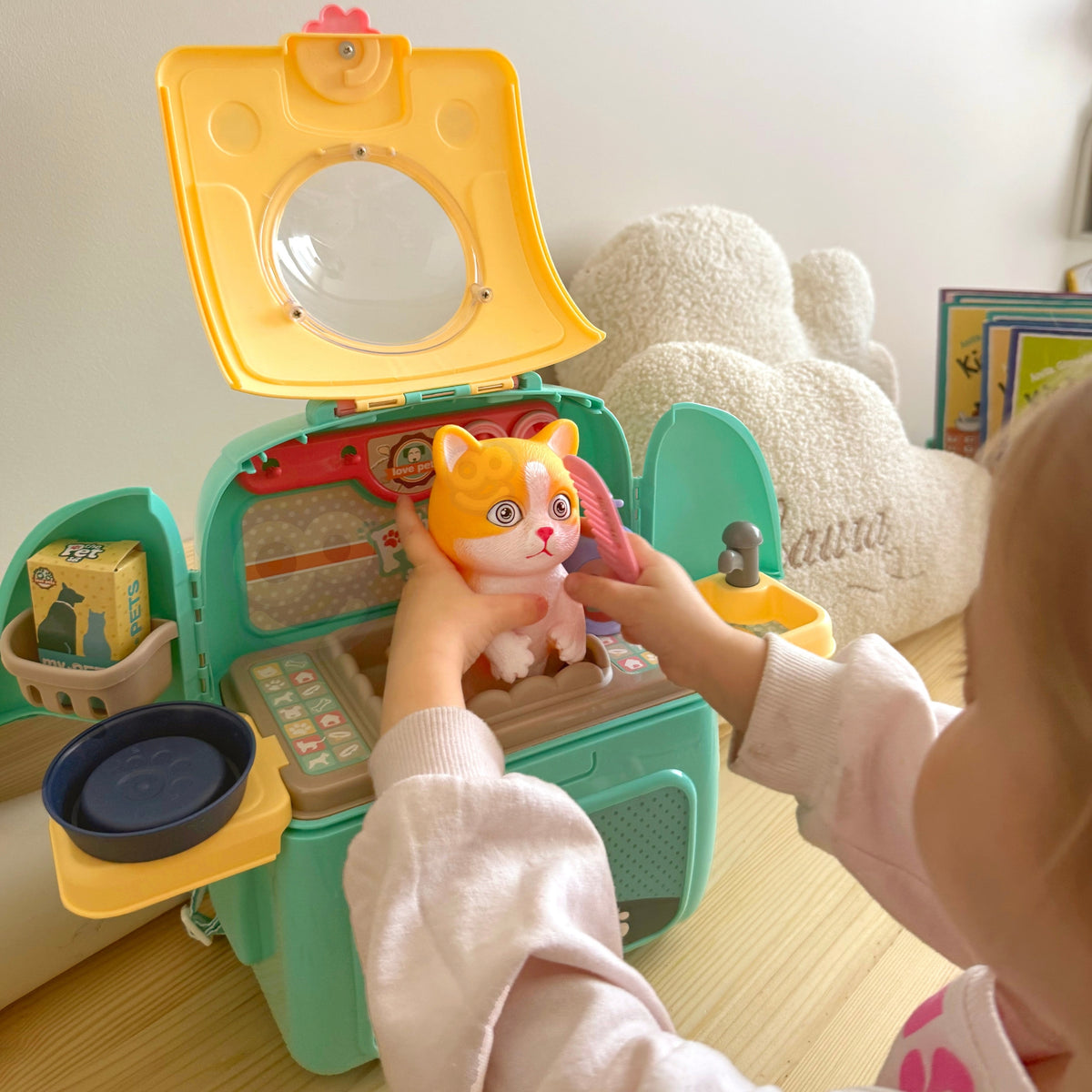 WOOPIE Katinuko grožio salonas 2 in 1 kuprinėje – nešiojamas rinkinys