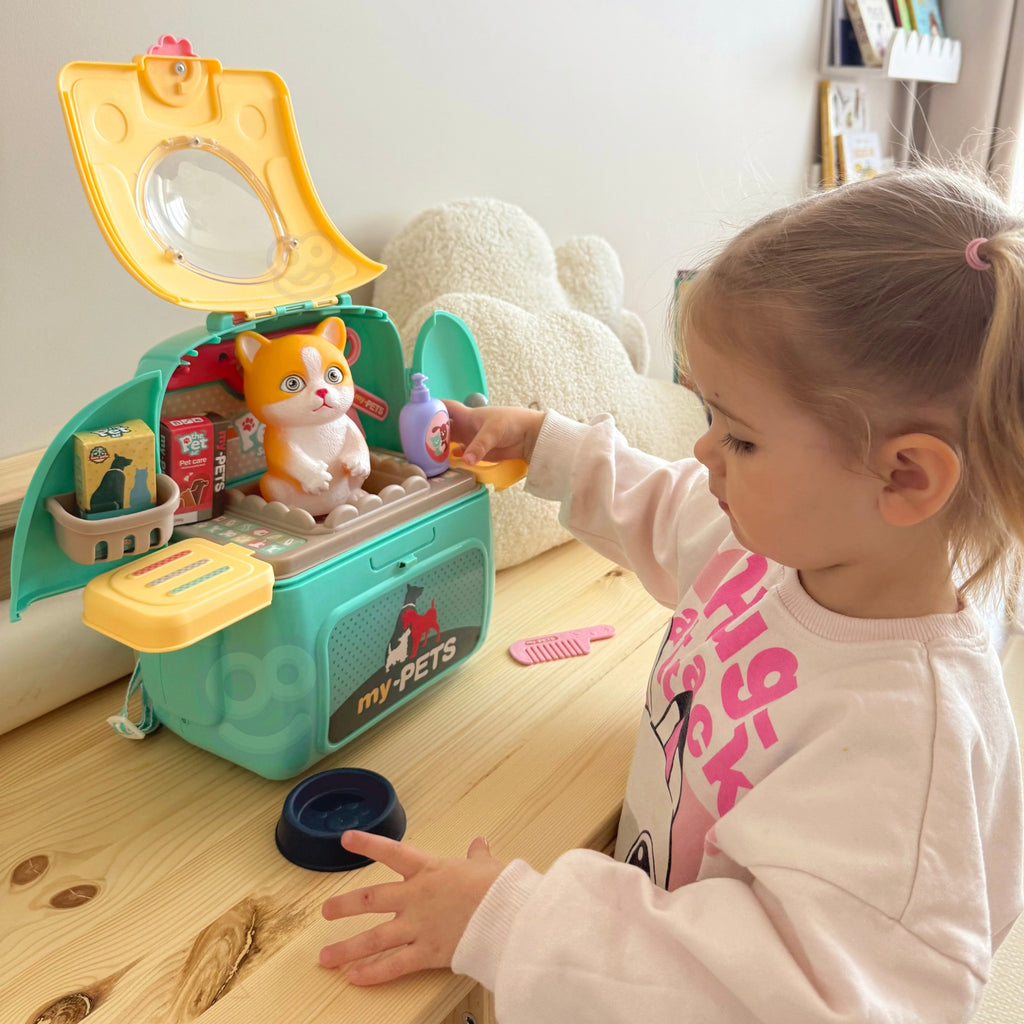 WOOPIE Katinuko grožio salonas 2 in 1 kuprinėje – nešiojamas rinkinys