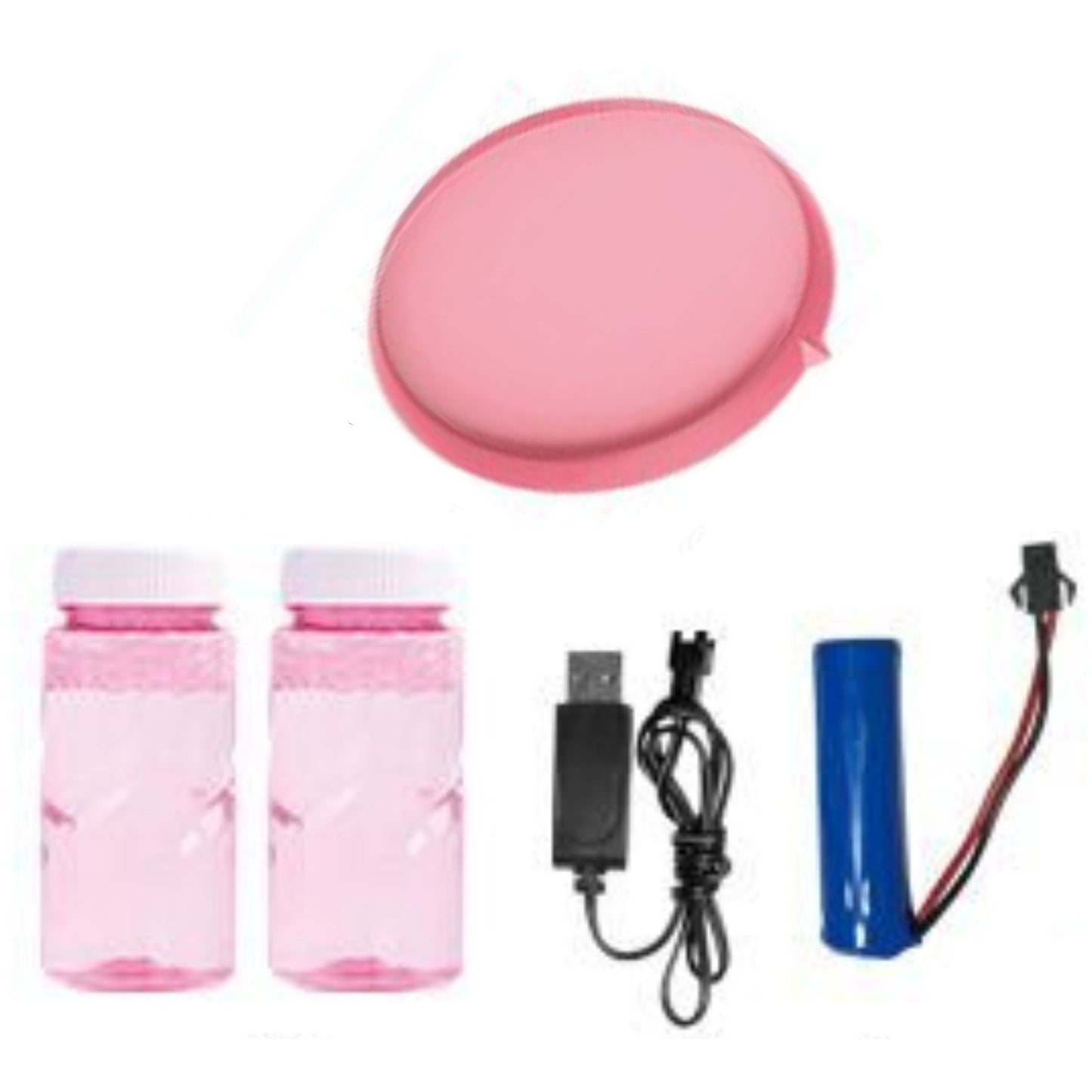 WOOPIE Muilo burbulų pistoletas su 91 anga, rožinis – vaizdas 3