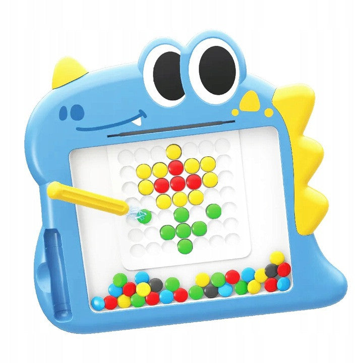 WOOPIE Magnetinė Mozaikos Lenta Montessori MagPad Dinozauras