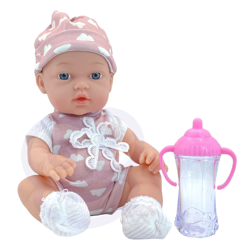 WOOPIE ROYAL Kūdikėlio lėlė 36 cm rožiniame kostiume su priedais