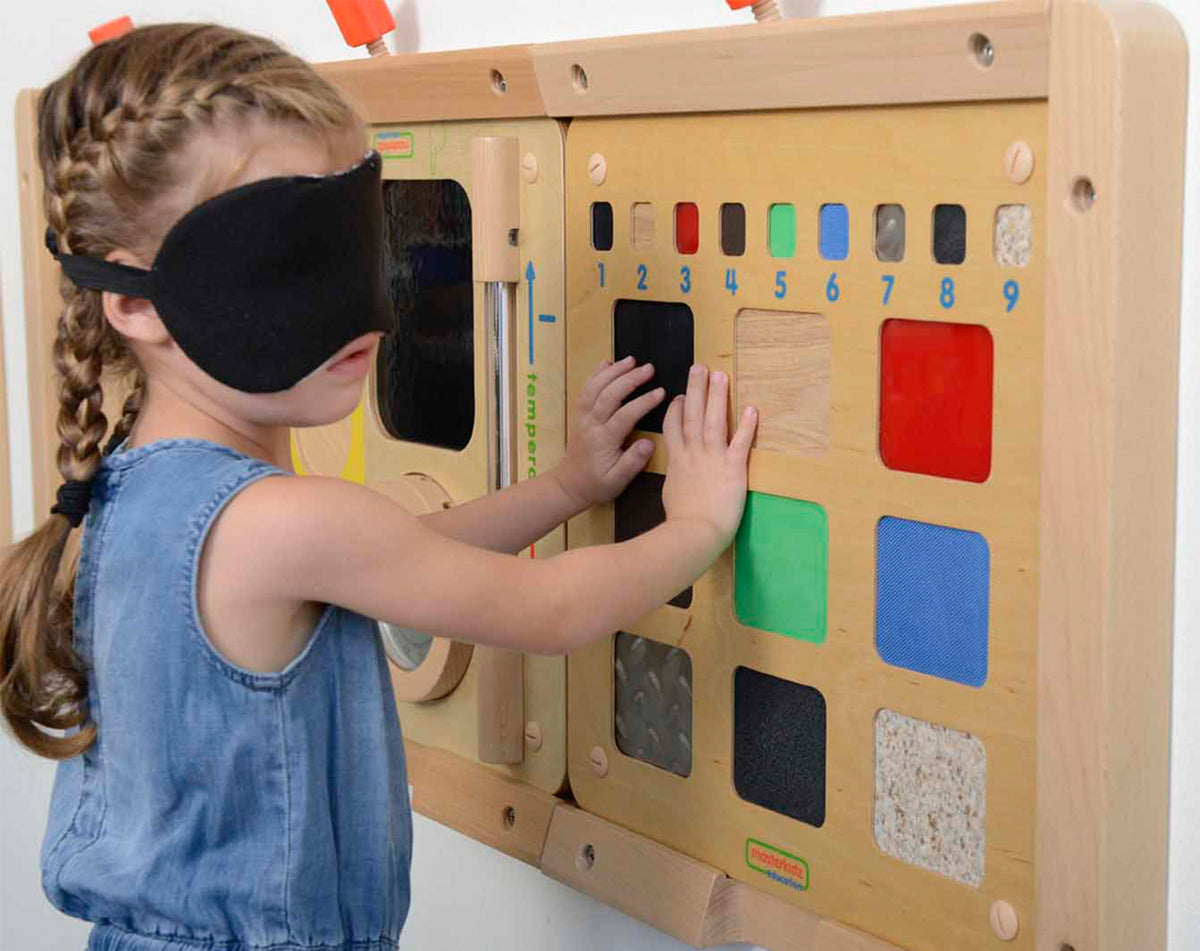MASTERKIDZ Mokomoji lenta medžiagų faktūrų atpažinimui, lytėjimo pojūtis – vaizdas 2