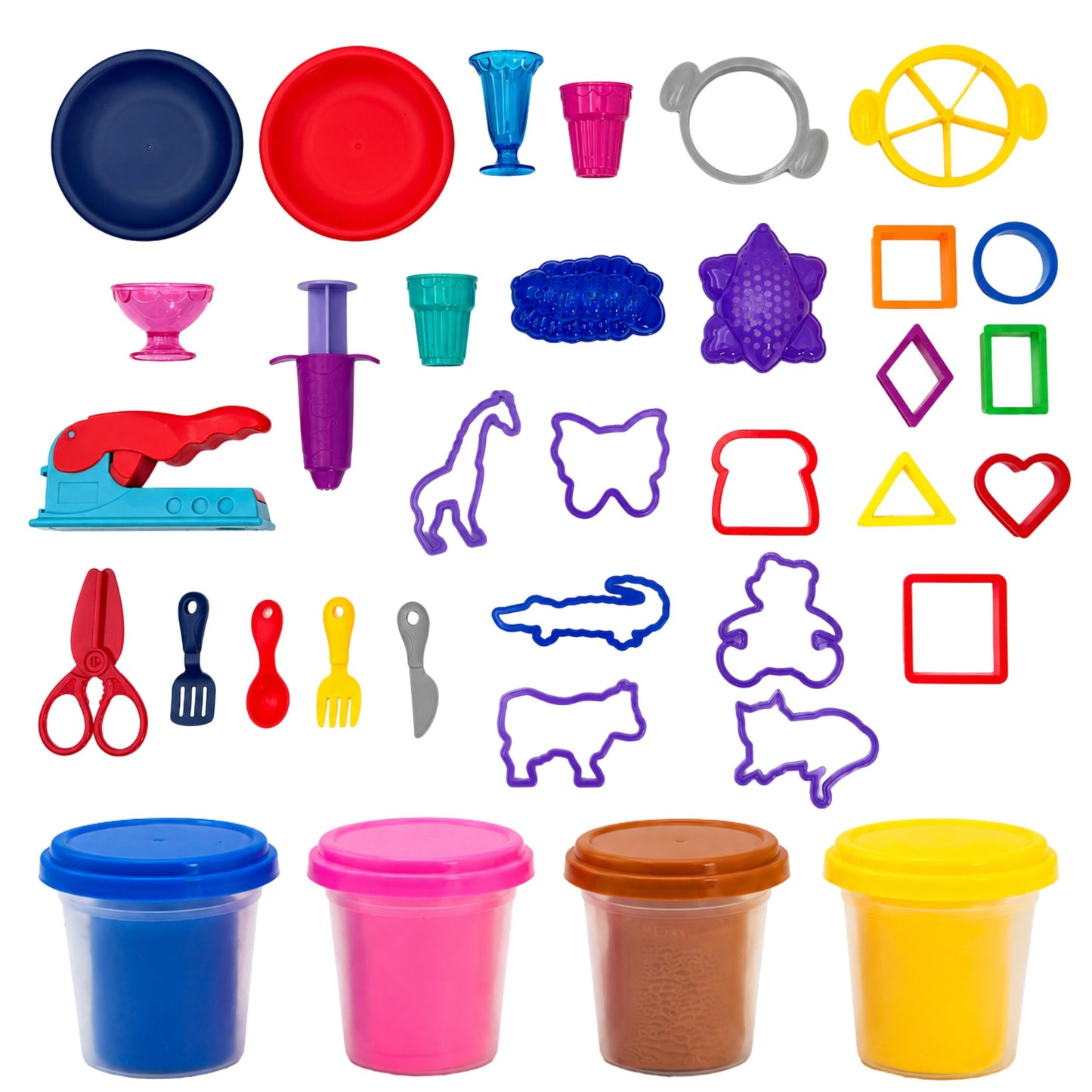 WOOPIE Plastilino Staliukas su Laikymo Vieta 40 dalių rinkinys