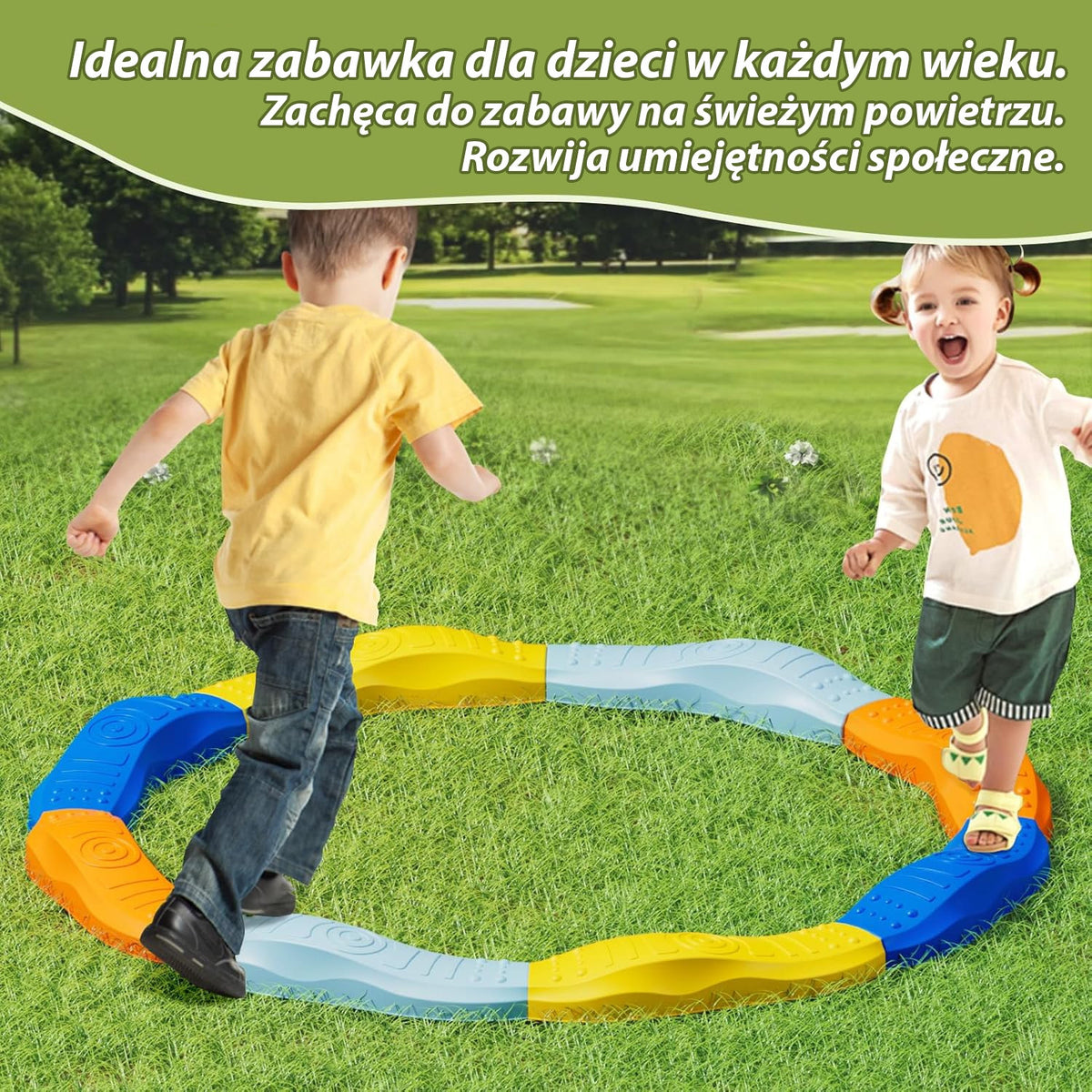 WOOPIE Modulinis Pusiausvyros Takas Sensorinis Ratas 8 elementai
