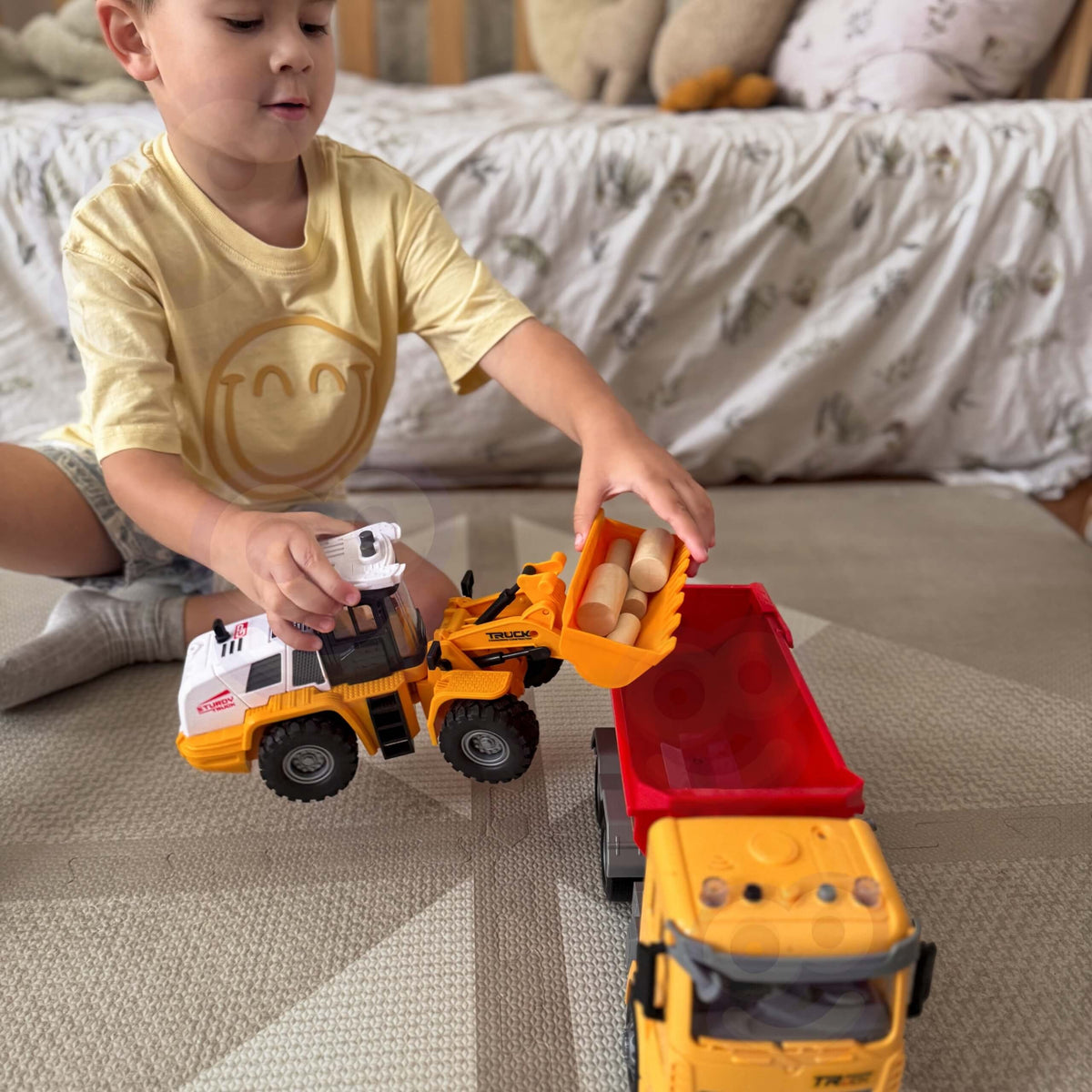 WOOPIE 1:12 Statybinis Savivartis su Šviesos ir Garso Efektais