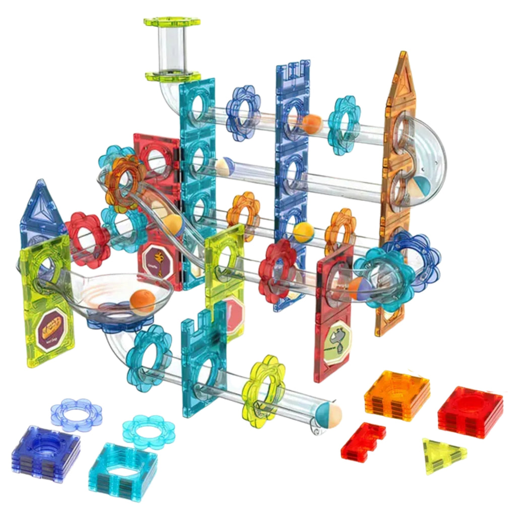 WOOPIE Magnetinis Konstruktorius 3D Kamuoliukų Trasa 113vnt.