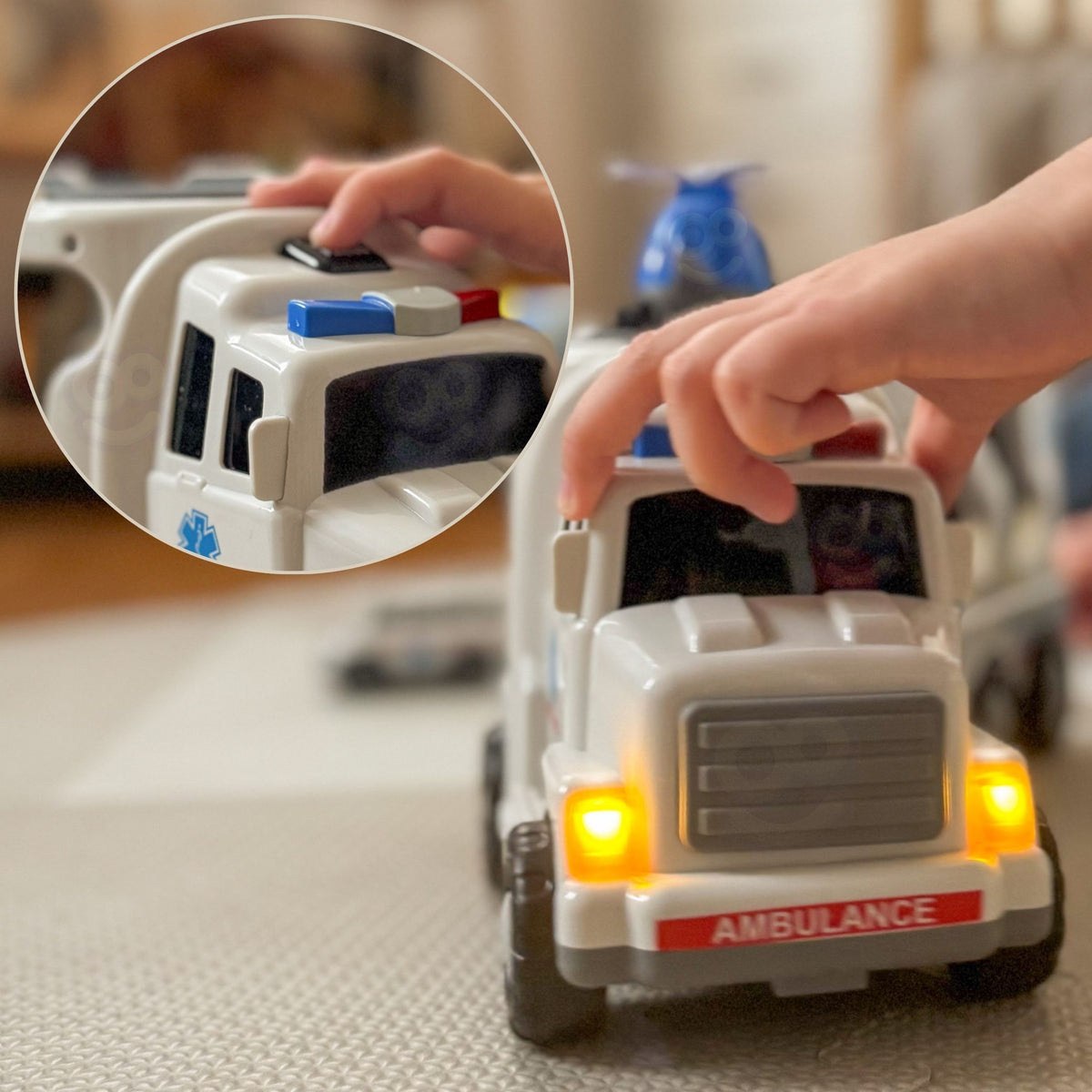 WOOPIE Gelbėjimo Tarnybų Mašinų Rinkinys 5in1 su Greitąja