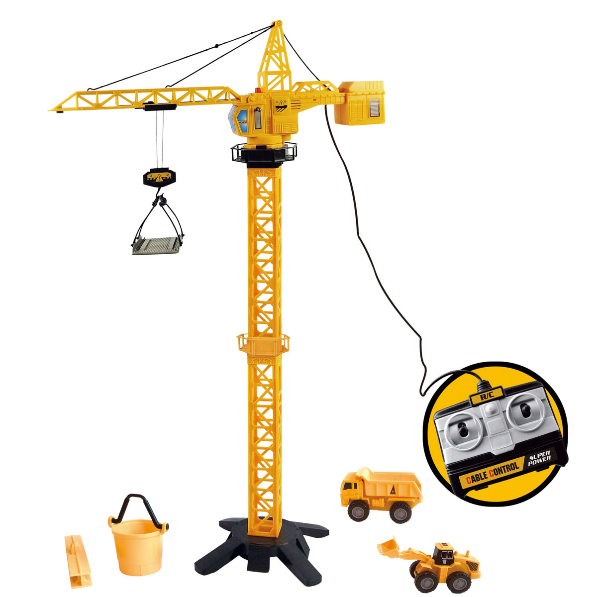 WOOPIE Nuotoliniu Būdu Valdomas Kranas 103cm su Priedais