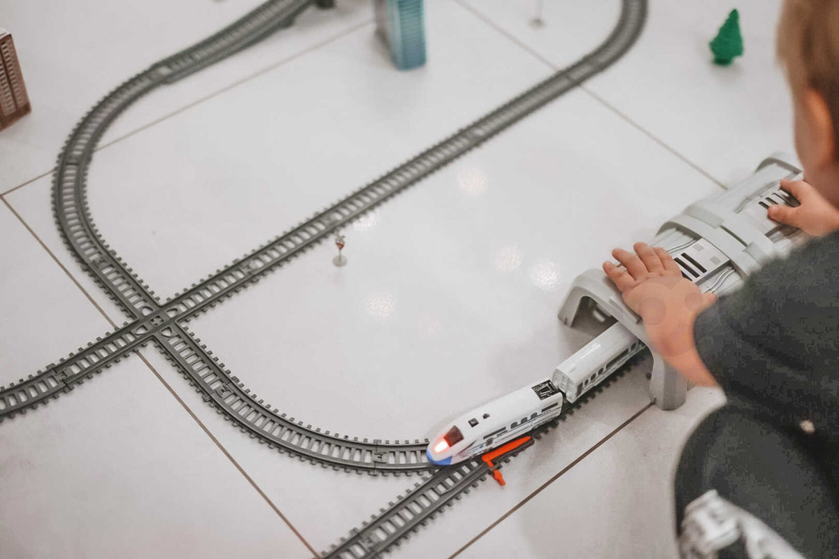WOOPIE Elektrinis Traukinys Pendolino su Tuneliu ir Tiltu 914 cm