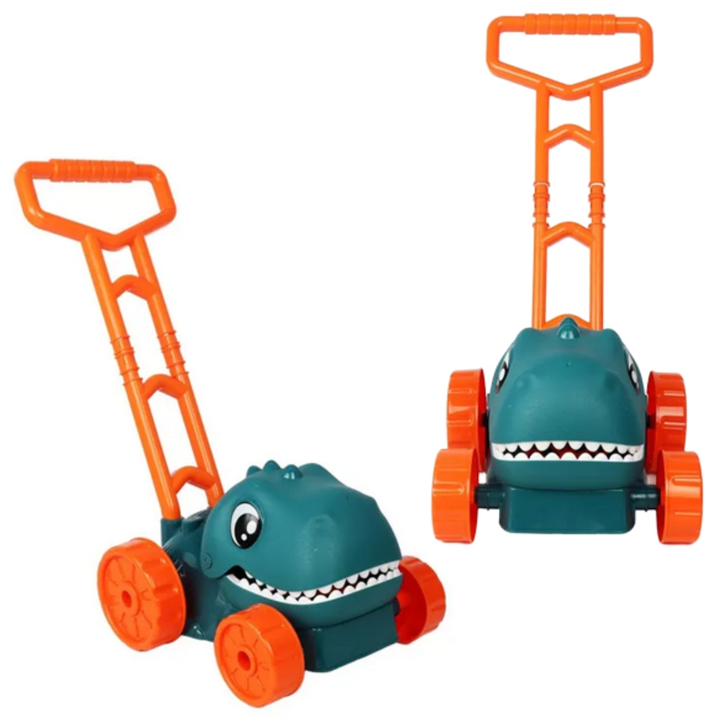 WOOPIE Sodo vejapjovė-dinozauras, leidžianti muilo burbulus, su skysčiu – vaizdas 4