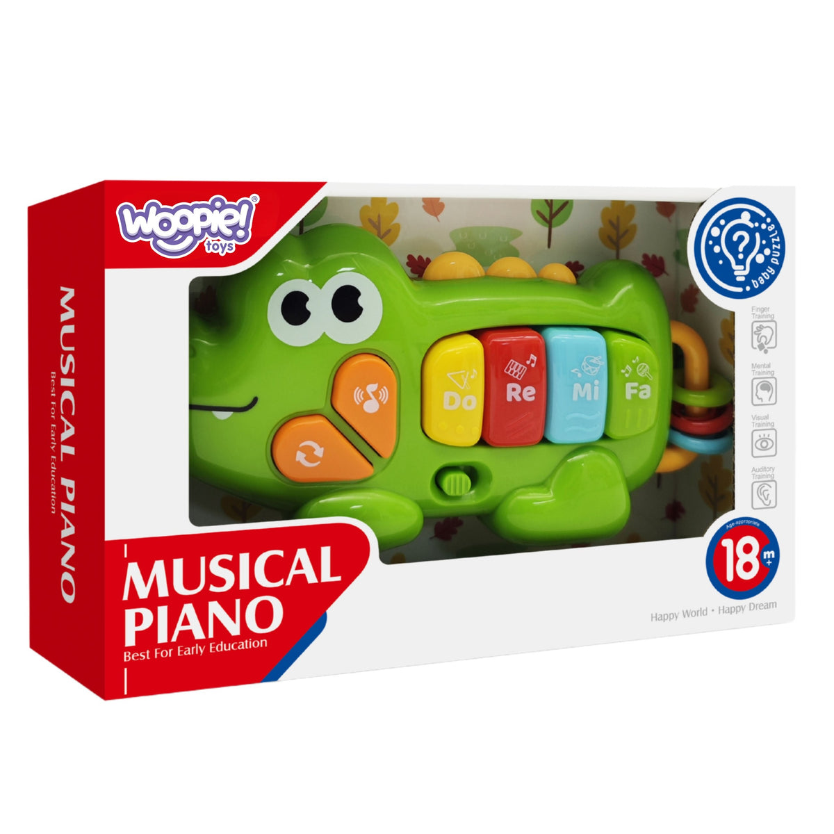 WOOPIE BABY Interaktyvus Pianinas Krokodilas su Muzika, 18m+