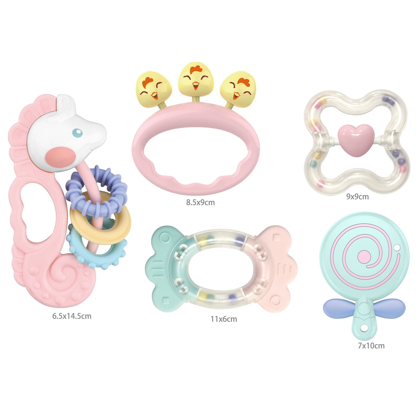 WOOPIE BABY Sensorinių barškučių ir kramtukų rinkinys – vaizdas 2