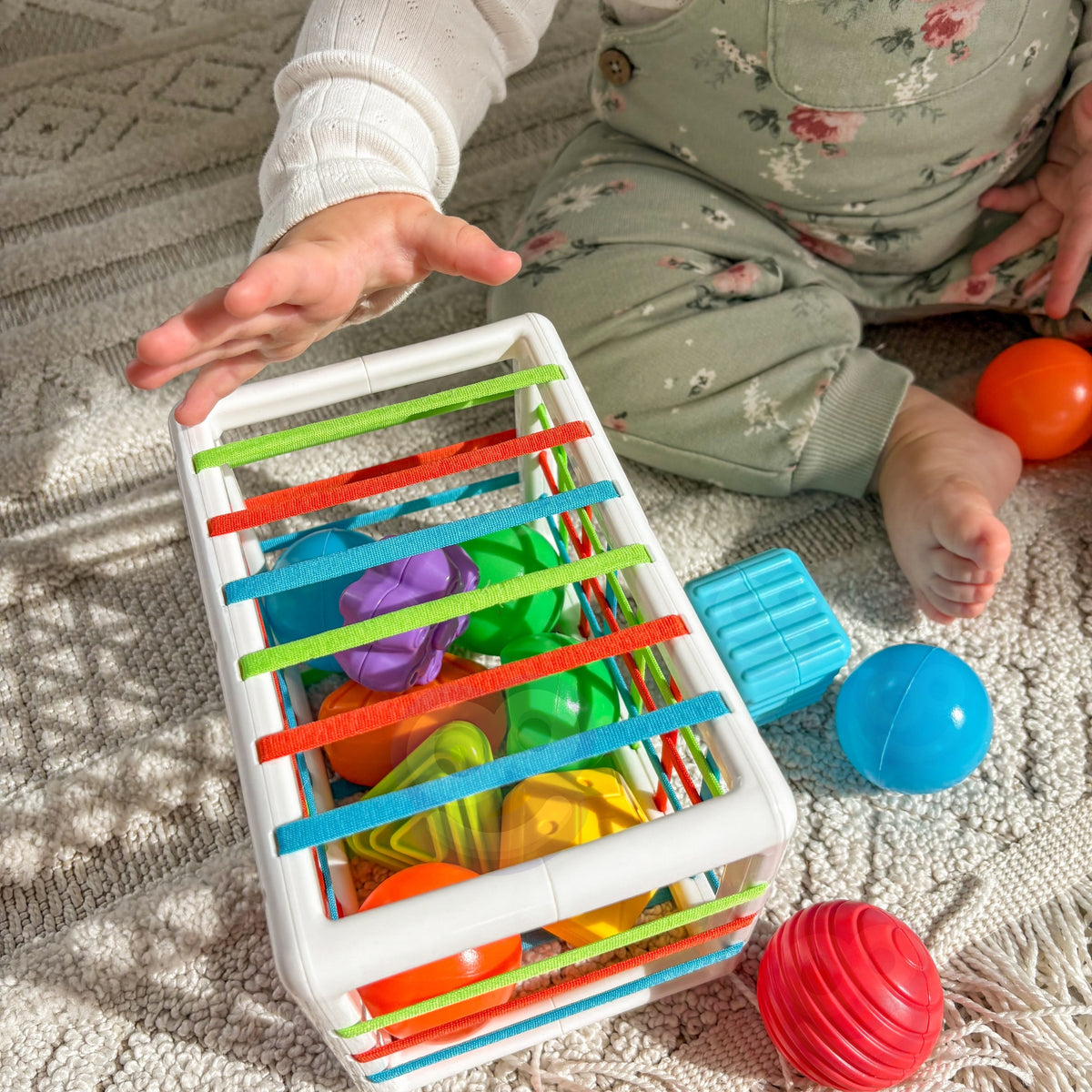 WOOPIE BABY Lankstus Sensorinis Kubas Rūšiuoklė, Spalvotos Formos 13 d.