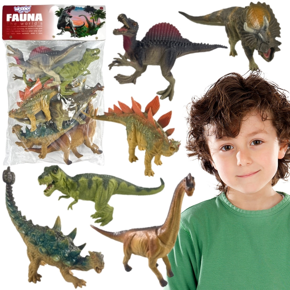 WOOPIE Dinozaurų figūrėlių rinkinys (6 vnt) – pagrindinis vaizdas
