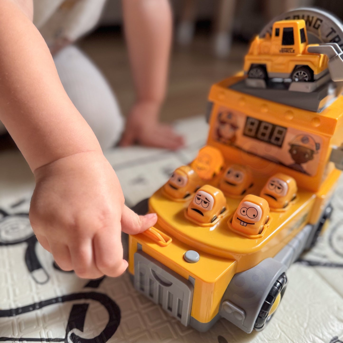 WOOPIE 2-in-1 Statybų Sunkvežimis Kūjuko Žaidimas su Priedais