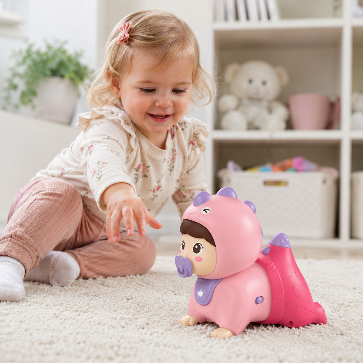 WOOPIE BABY Šliaužiantis Kūdikis su Šviesos ir Muzikos Efektais
