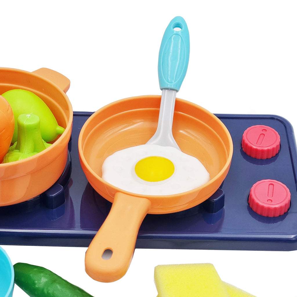 WOOPIE 2-in-1 Rožinė Žaislinė Kriauklė su Virtuvėle Vaikams 3+