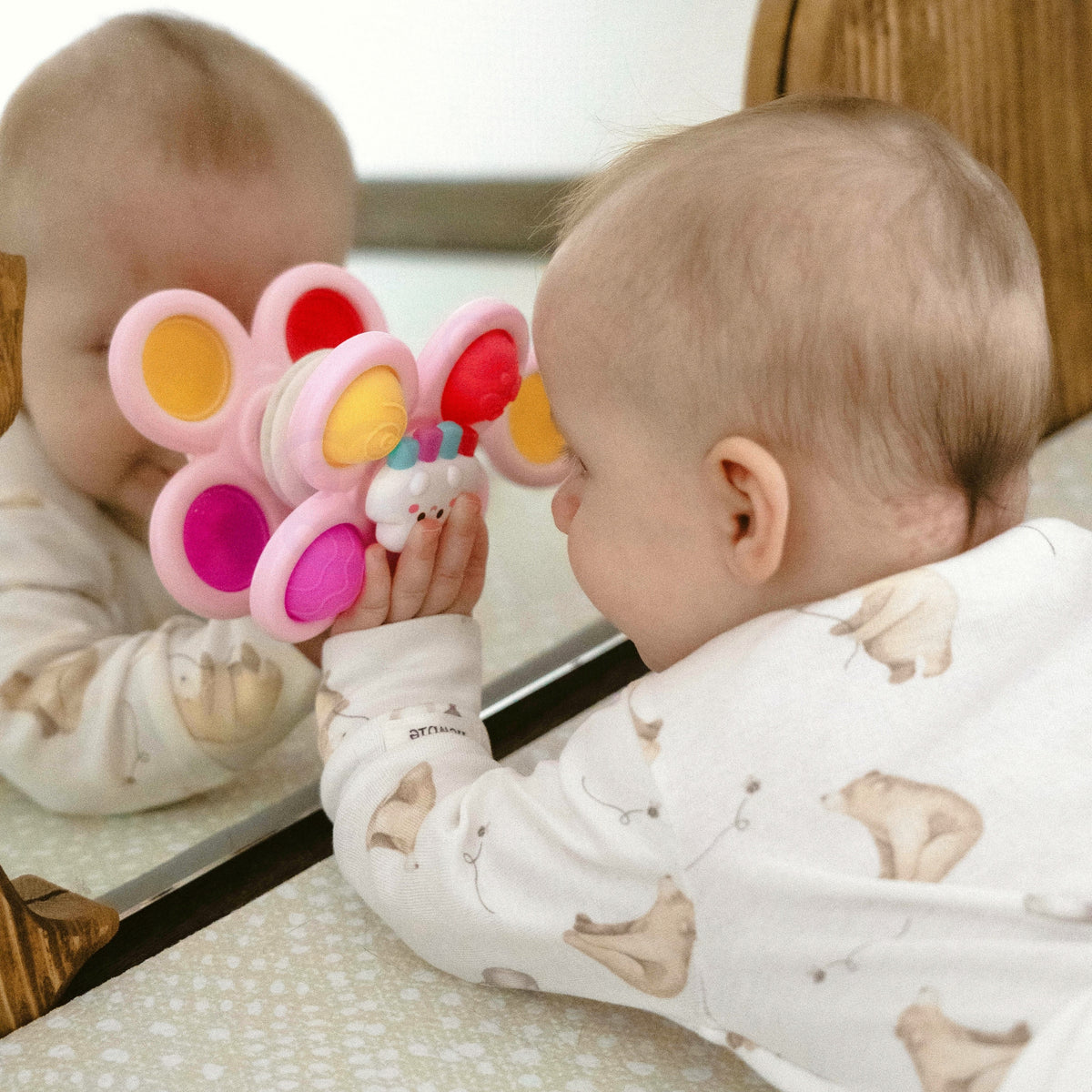 WOOPIE BABY Suktukai Sensoriniai Žaislai 3 vnt. Rožiniai – Vienaragis, Žvaigždė, Debesis