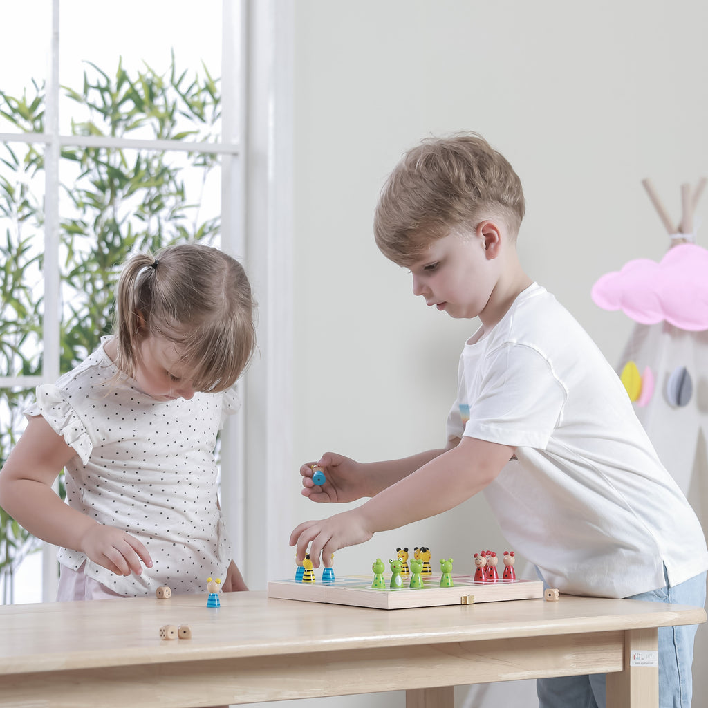 VIGA Medinis Nuotykių Žaidimas Ludo Vaikams – Šeimos Stalo Žaidimas
