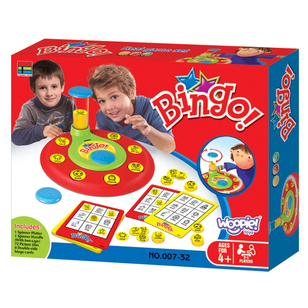 WOOPIE Bingo Atitikimo Žetonų Šeimos Žaidimas 4+ metų