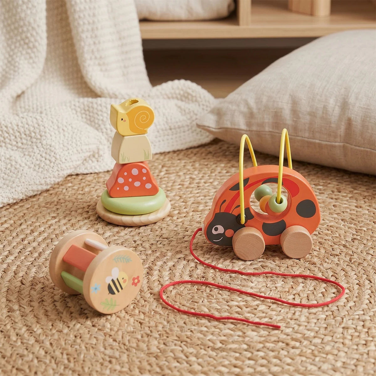 TOOKY TOY Boružėlė 3in1 Medinis Lavinamasis Rinkinys