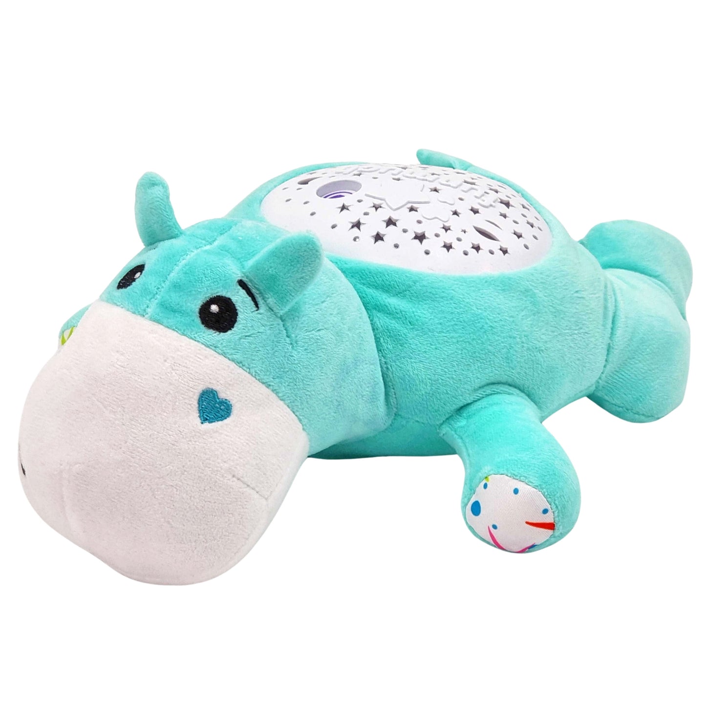 WOOPIE BABY 2-in-1 Projektorius ir Minkštas Žaislas Begemotikas