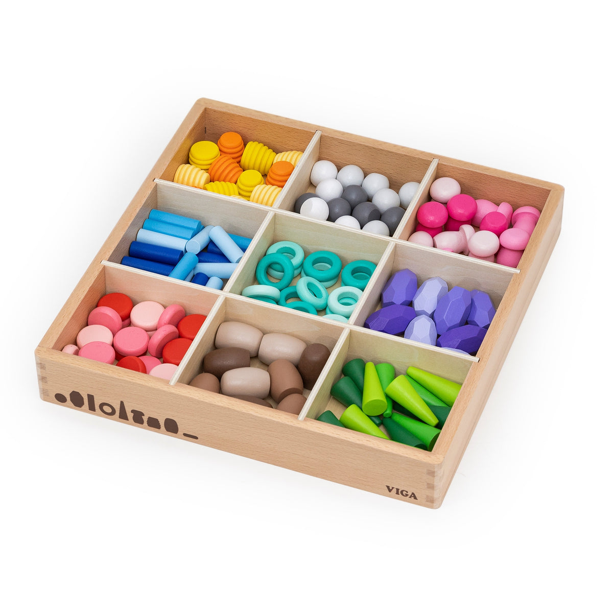 VIGA Medinis Montessori Konstruktorius 141 Detalė