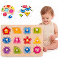 TOOKY TOY Montessori formų dėlionė su rankenėlėmis, 15 d.