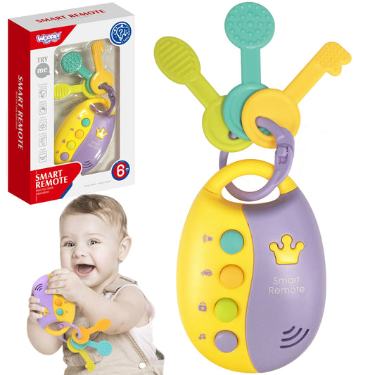 WOOPIE BABY Interaktyvūs Automobiliniai Raktai su Pulteliu 2-in-1 Kąstukas