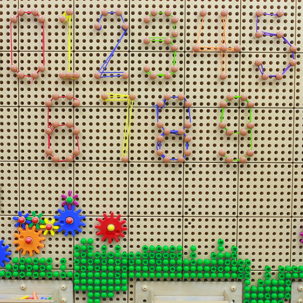 MASTERKIDZ Kaiščių ir virvelių rinkinys STEM lentai kurti ir mokytis