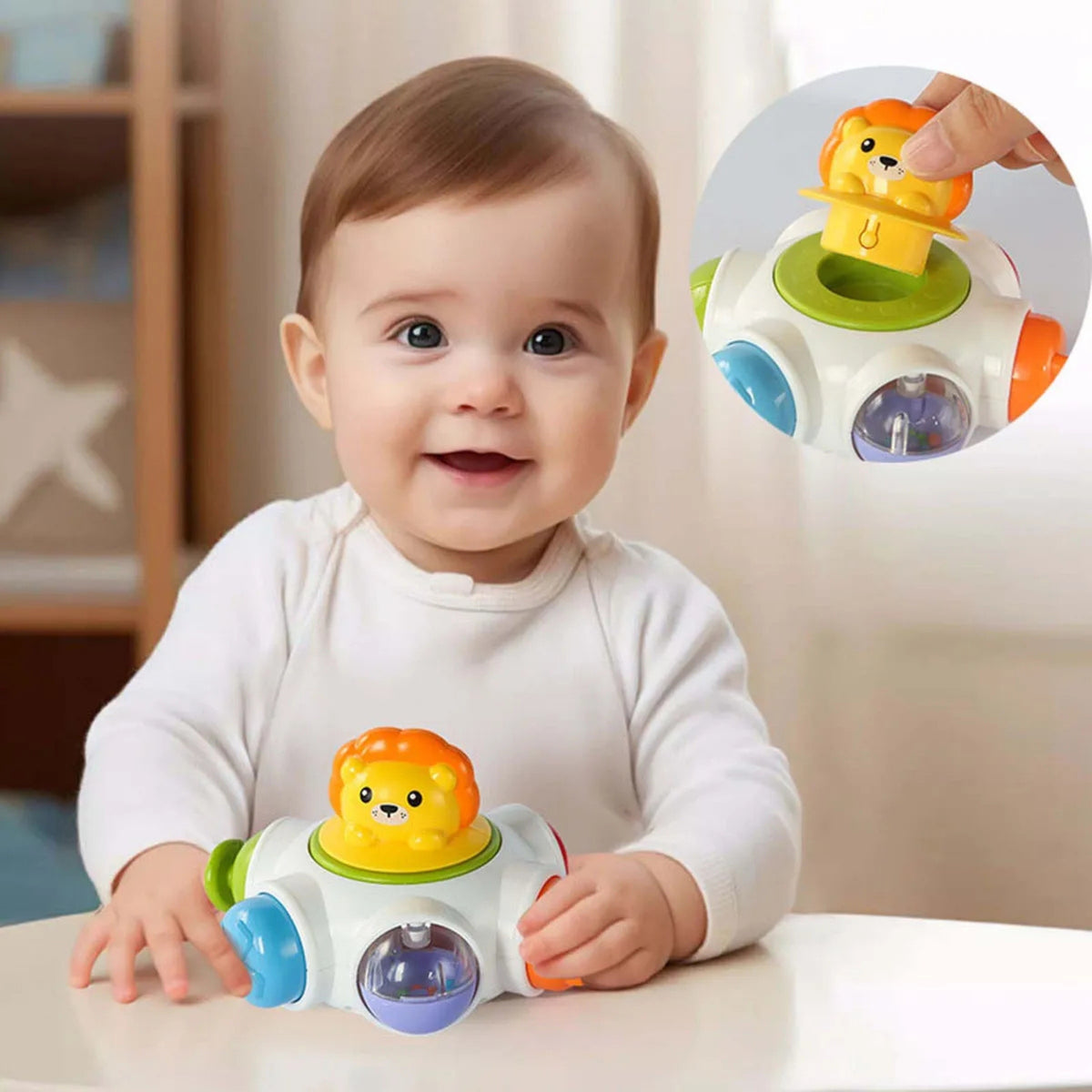 WOOPIE BABY Kosmoso Raketa Sensorinis Lavinamasis Kubas 6 in 1 – nuo 18 mėnesių