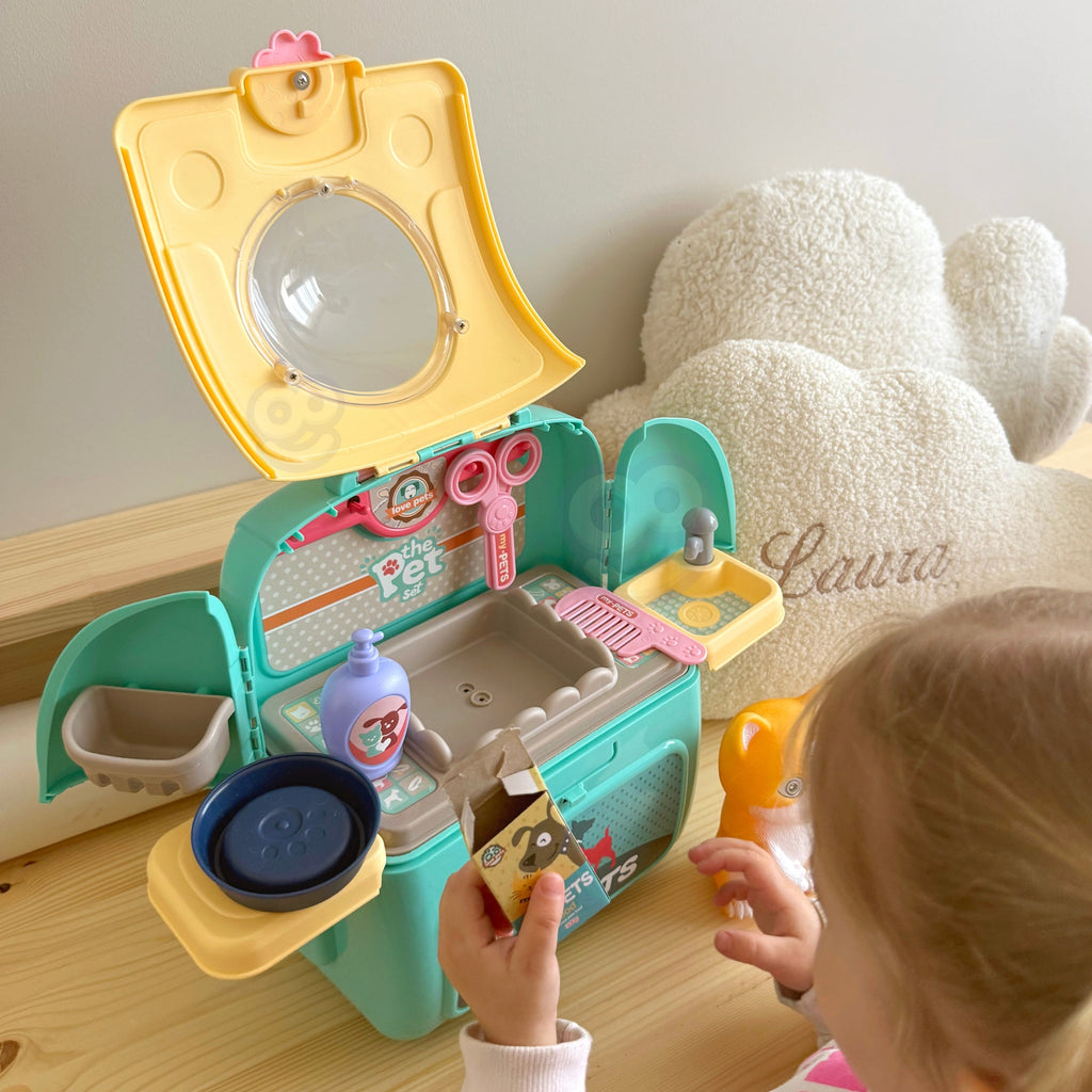 WOOPIE Katinuko grožio salonas 2 in 1 kuprinėje – nešiojamas rinkinys